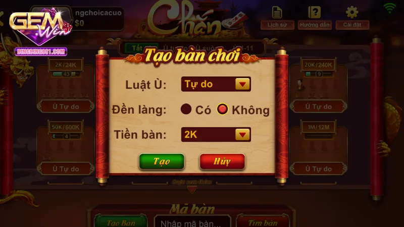 Cách tính điểm cơ bản của game bài chắn tại cổng game Gemwin