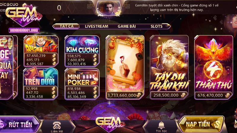 Gemwin cung cấp đến những Gemwin nổ hũ có chất lượng về mọi mặt