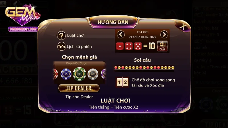 Hãy luôn nhớ luật chơi Tài xỉu livestream để đặt cược tốt hơn