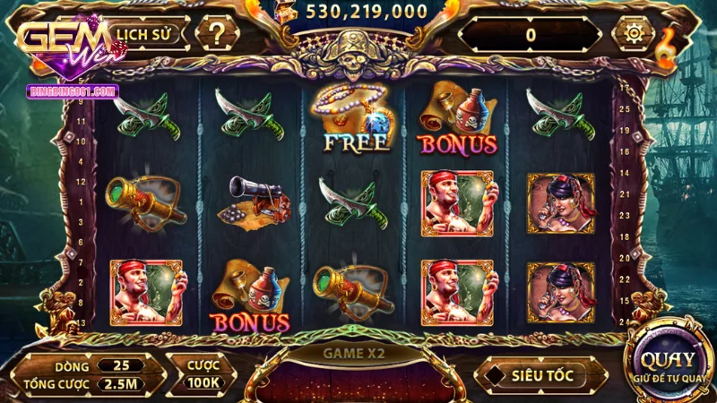 Pirate King có chủ đề mới lạ và được nhiều bet thủ ưa thích tại Gemwin