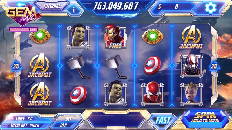 Thưởng cho những lần nạp tiền chơi game nổ hũ siêu anh hùng